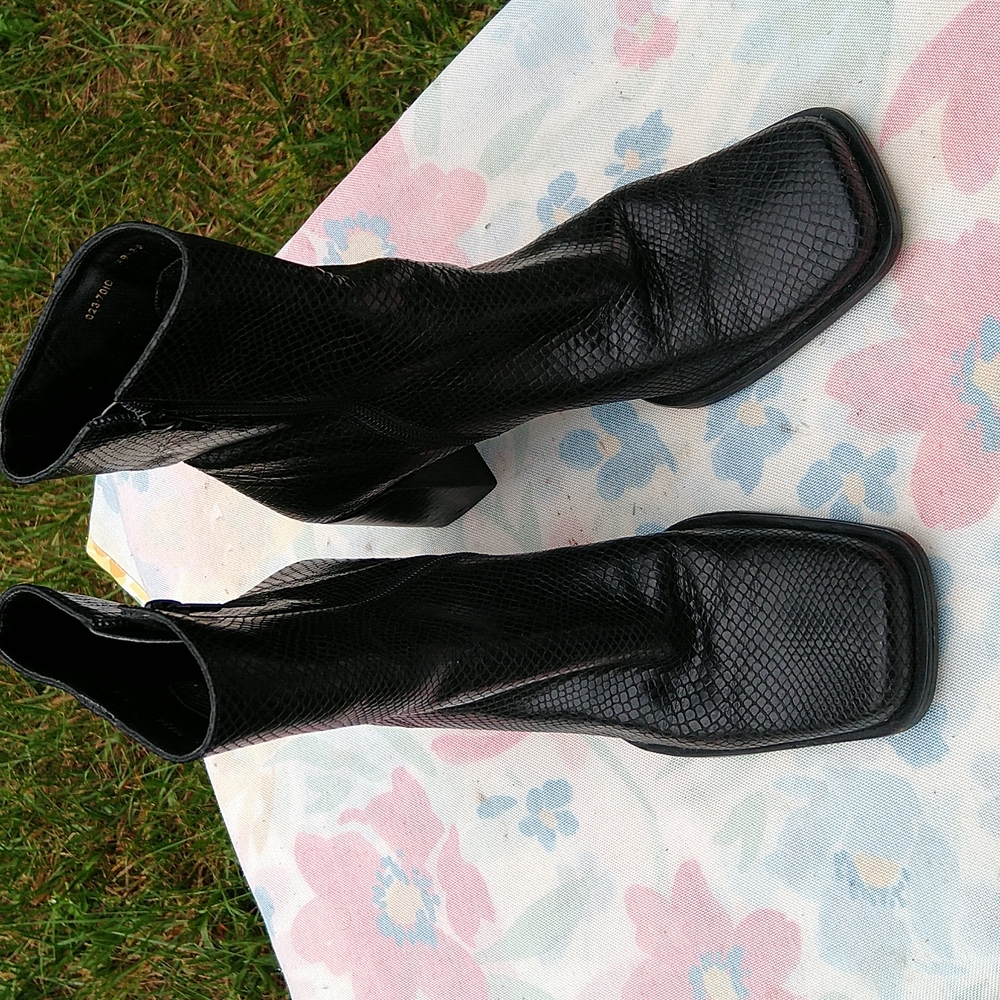 RAE Black Heeled Boots